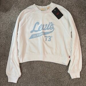Levi's crop sweatshirt XS NWT